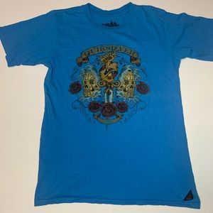 Single Stitch Quiksilver Graphic T Shirt Vintage